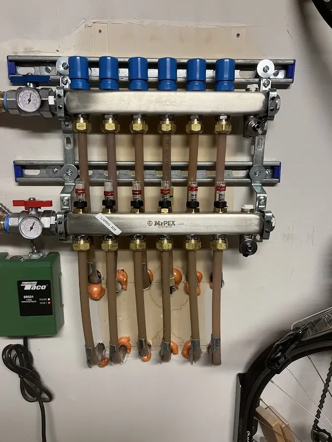 Plumber performing Gas Leak Detection at a residential property in Bull Mountain